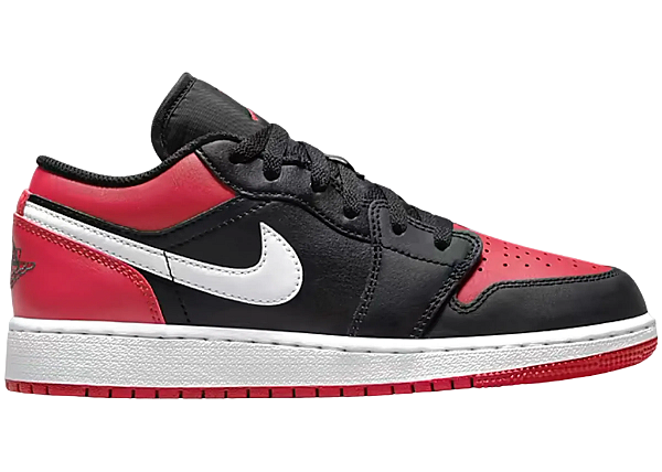 Jordan 1 black toe low best sale gs